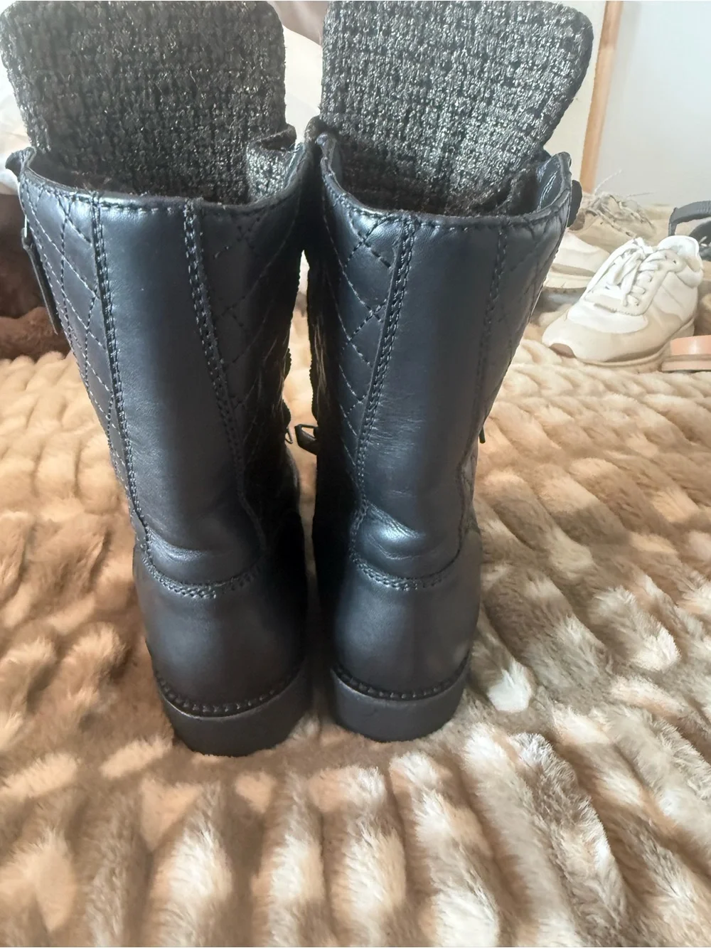 CHANEL combat boots